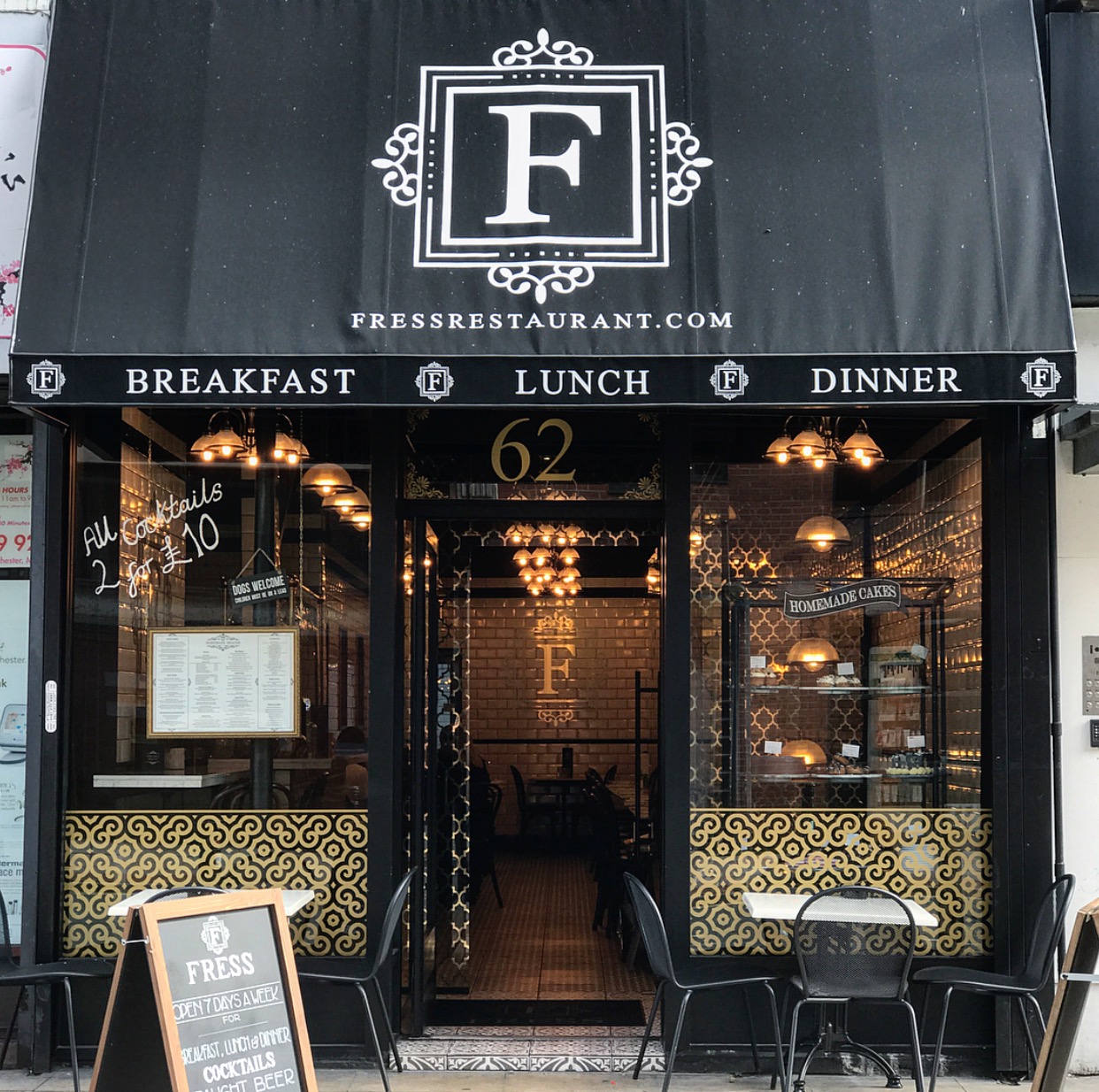 Fress Restaurant & Bar, 62 Oldham St, Ancoats.