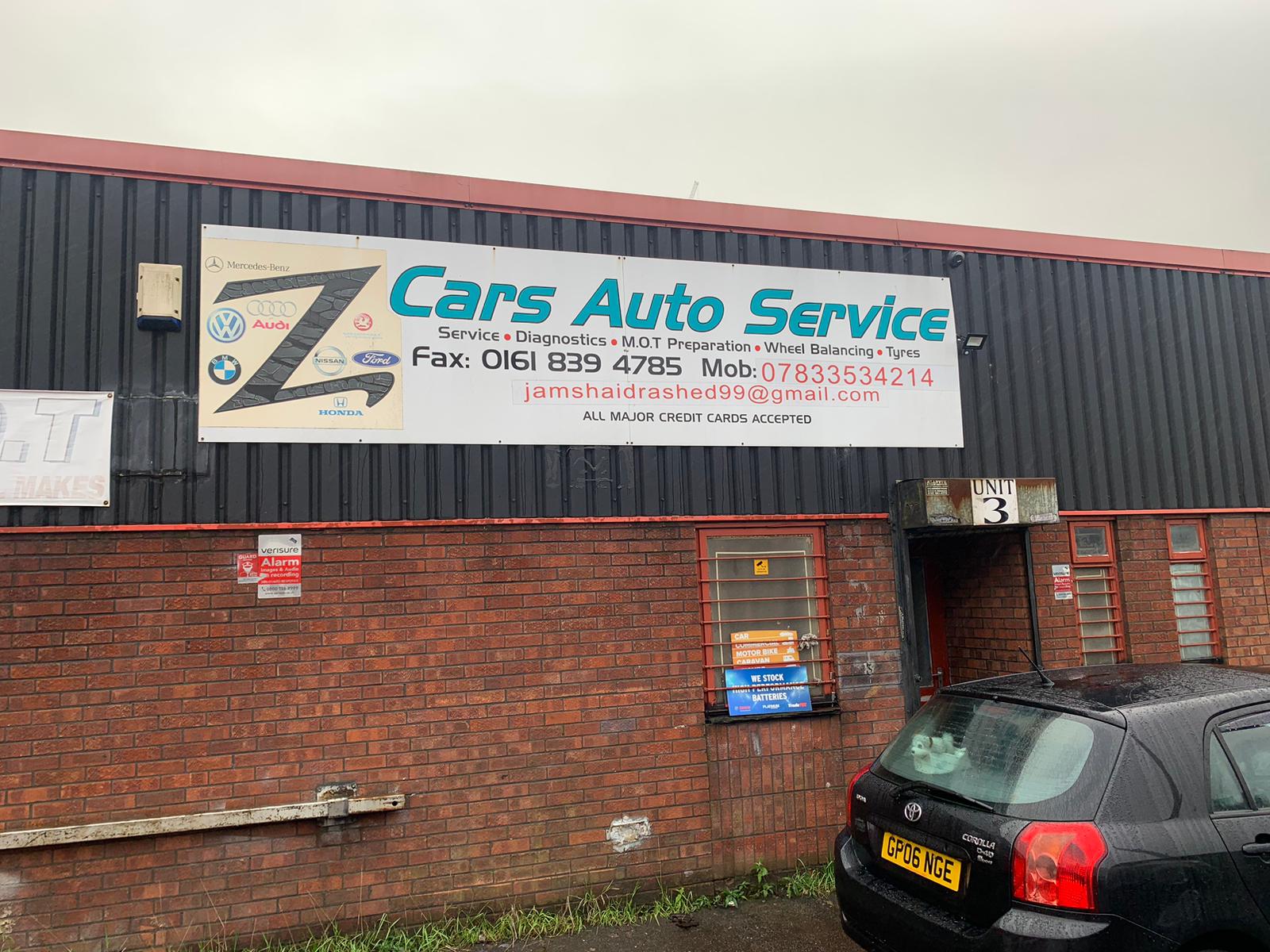Z Cars Auto Services, 3 Collingham St, Cheetham Hill.